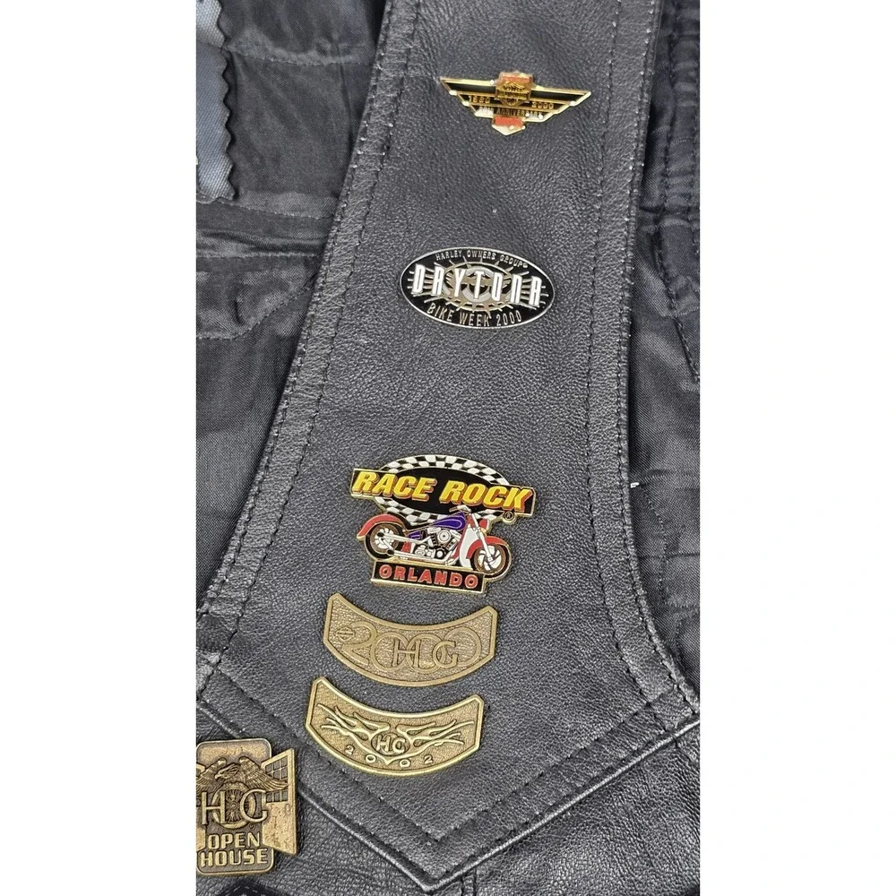 First Genuine Leather vintage harley